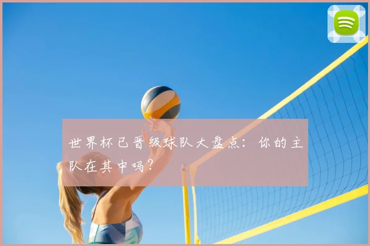 世界杯已晋级球队大盘点:你的主队在其中吗?